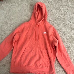 Nike Hoodie, salmon color and a size medium